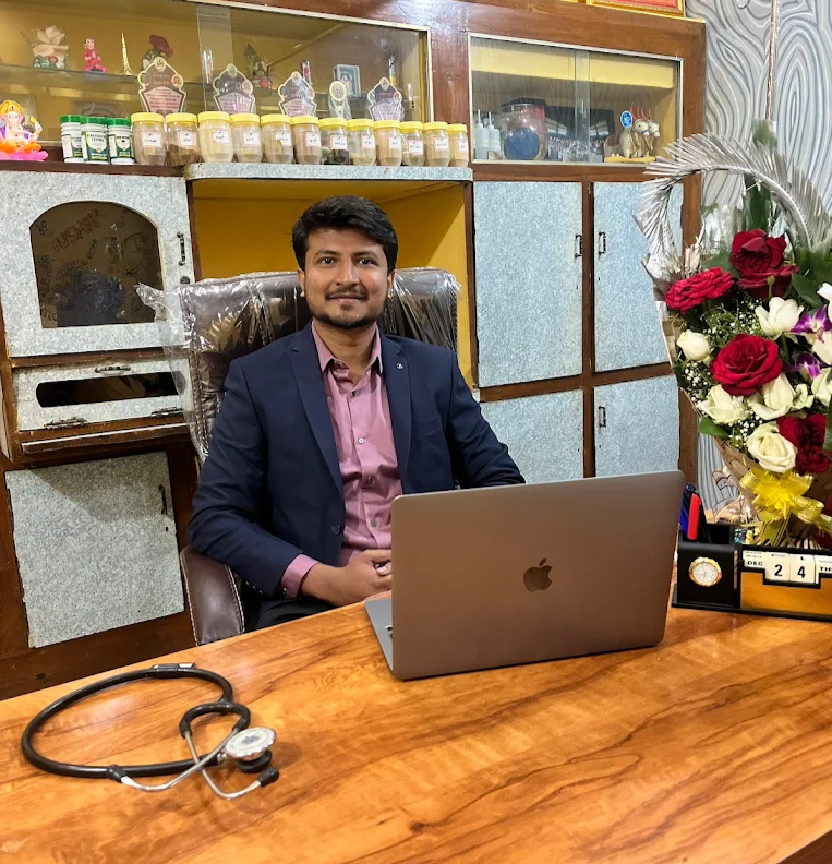 Dr. Prajyot Wagh in her clinic
